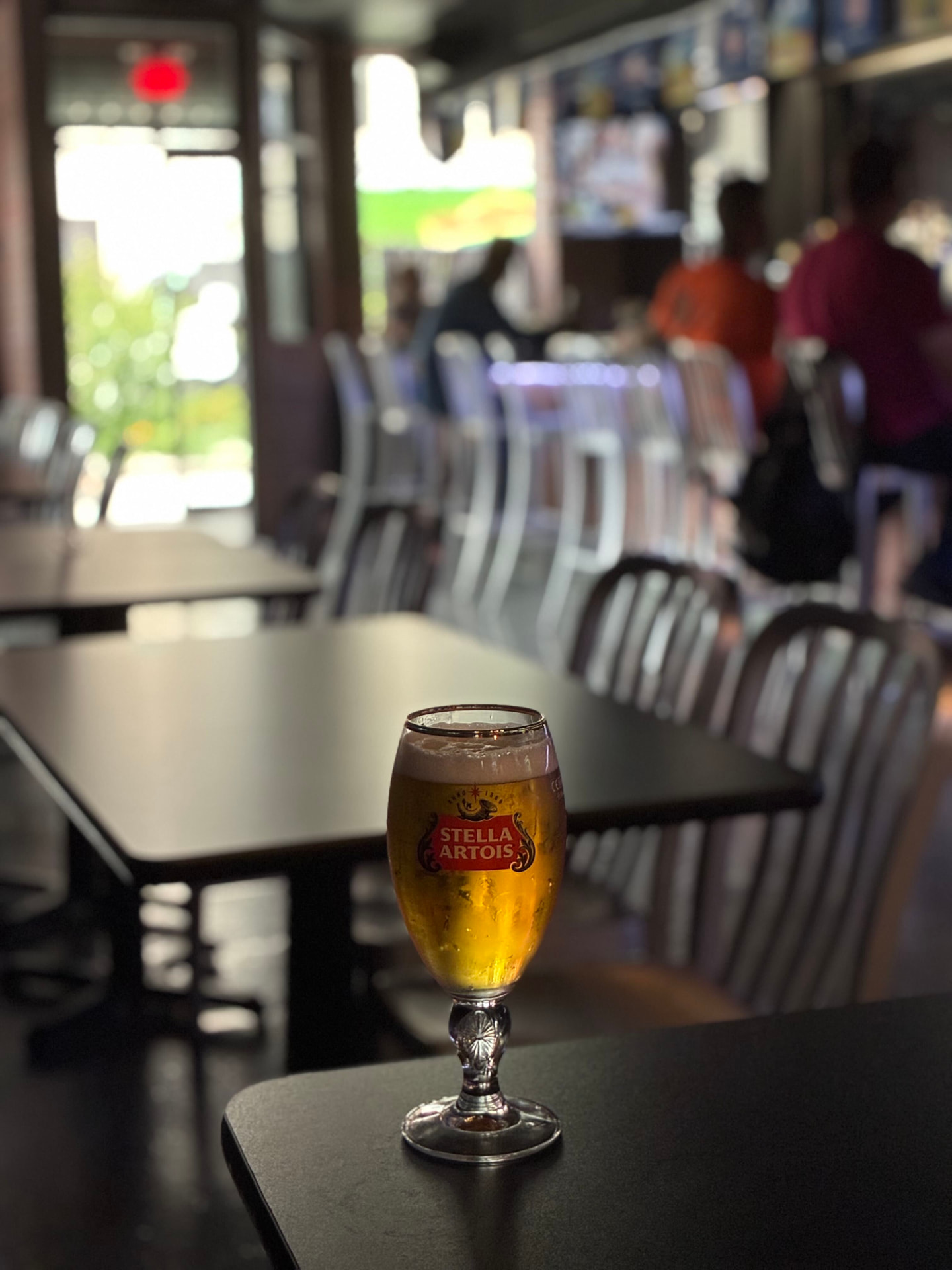 A cold Stella Artois at The Celly